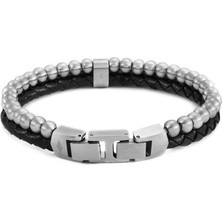 Ayrex Fossil JF04855-040 Erkek Bileklik, Unisex, Gümüş Renk