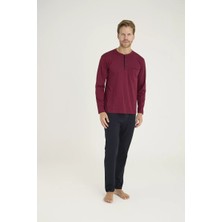 Melonika 9250 Erkek Midi Yaka Pijama Takım