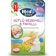 Ayrex Hero Baby Sütlü Rezeneli 8 Tahıllı Kaşık Mama 200 gr