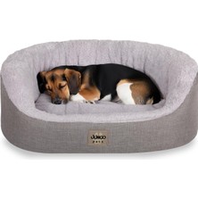 Ayrex Jungolica Tobby Kedi ve Köpek Yatağı Açık Gri 42X50X20 Cm, Sakinleştirici Tasarım, Yük