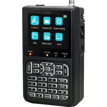 Ayrex TC-MAG-2100 Dvb-S/s2 Hd Uydu Sinyal Yön Bulucu, 3.5 Inç LCD Ekranlı, Canlı Izleme Sinyal