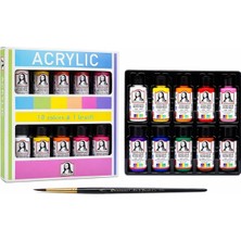 Ayrex Mona Lisa Akrilik Boya Seti 10 Renk 40 Ml. Tuval, Ahşap, Taş, Seramik ve Hobi Boyama Için