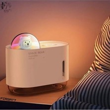 Ayrex Space Bear Astronot Ayıcık Hava Nemlendirici - Rgb Işıklı Gece Lambası & Aroma Difüzör