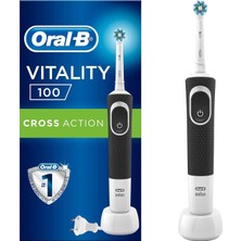 Ayrex Oral-B Vitality D100 Cross Action Şarj Edilebilir Diş Fırçası Siyah