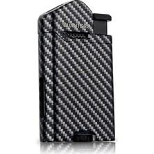 Ayrex Metal Perde Jet Çakmak Black Carbon