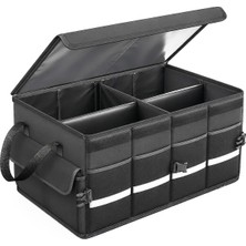 Ayrex Büyük Boy Premium Araç Içi Bagaj Düzenleyici Organizer Çanta Oxford Kumaş Reflektörl�