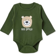 Hellobaby Erkek Bebek Body Çıtçıtlı Yaka Long Sleeve