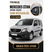 Trobus Mercedes Citan Combi 2008-2020 Mügen Cam Rüzgarlığı (4'lü)