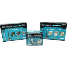 Marsilyan™- 3lü Kare Set Aç Kapa Krom Batarya Musluk Filtreli Kare Banyo+Kare Evye Mutfak+Kare Lavabo BX40