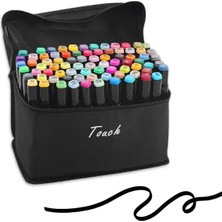 Touch Marker 60 Renk Çantali Set, Çift Uçlu Twin Marker