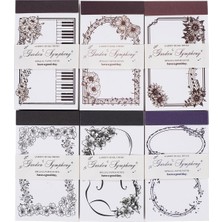 180 Adet Karalama Defteri Kağıdı Vintage Çiçek Dokusu Günlük Malzemeleri Için Scrapbooking K