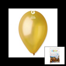 Marsilyan™- GM-110-39 Metalik - Altın Balon 11&amp;apos;&amp;apos; - 28CM - 100 Parça BX40