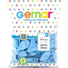 Marsilyan™- Metalik - Açık Mavi Balon 11 Inc - 28CM - 100PCS BX40