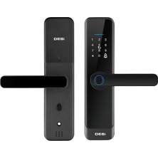 Quic Q015 Akıllı Kilit, Parmak Izi Okuyucu, Tuş Takımı ve Rfıd Kart Özellikli, Wifi Hub Uyuml