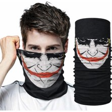 Marsilyan™- Joker Desenli Çok Amaçlı Buff – Yüz, Boyun ve Bandana Maskesi 5 No BX40