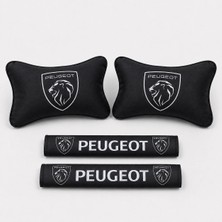 Şimika Peugeot Pejo Sıyah Ikili Yastık ve Kemer Kılıfı Seti