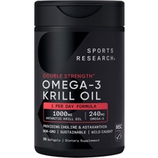 Sports Research Double Strength Antarctic Omega-3 Krill Oil 90 Softgels
