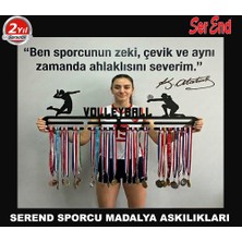 Serend Kadın Voleybol Madalya Askılığı - Metal-2,5 mm Kalınlıkta Elektrostatik Toz Boyalı