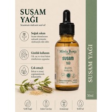 Minia Bahçe Susam Yağı – 30 ml | Soğuk Sıkım Sabit Yağ