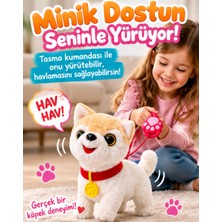 LRS Store Kumandalı Yürüyen Havlayan Köpek Oyuncak – Tasma Kumandalı Sesli Köpek – Kuyruk Sallayan Peluş Oyuncak 1 Adet