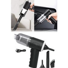 Marsilyan™- 3in1 Çekme - Üfleme Oto-Araç - Ev El Tipi Süpürge USB Şarjlı Mini - Taşınabiliri Hs-22 BX40