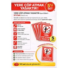 Dh Elektromarket 🚫 Yere Ç Ö P Atmak Yasaktır Uyarı Etiketi – 5’li Set (15X22 Cm) 🚫