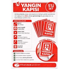 Dh Elektromarket 🔥 Yangın Kapısı Uyarı Etiketi – 5’li Set (27X19 Cm) 🔥