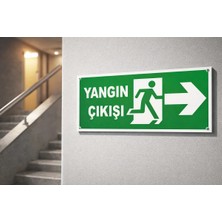 Dh Elektromarket 🟢 Yangın Çıkışı Yönlendirme Levhası Seti – 5’li Paket 20 Adet 🟢