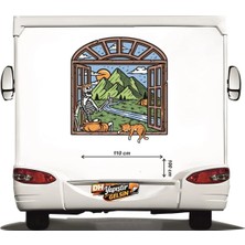 Dh Elektromarket Dhelektromarket Karavan Sticker - Beyaz