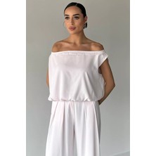 Gülseli Kadın Bel Lastikli Pantolon Bluz Ikili Takım P-00022163