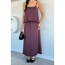 Gülseli Perry Kadın Ayarlanabilir Askılı Bluz Bel Lastikli Etek Ikili Takım P-00022172