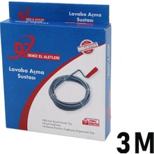 Marsilyan™- 3 Metre Lavabo Açma Sustası - Spiral Esnek Yay - 6 mm