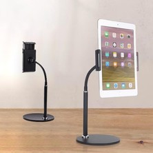 Apera GA20 360 Ayarlı Metal Standlı Masa Üstü Metal Gövde Tablet Tutucu Telefon Standı Kaymaz Taban