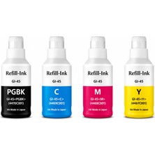 Bionet Teknik Canon Maxıfy GX4040 Uyumlu Gı-45 4 Renk Mürekkep Seti (Bk/c/m/y)