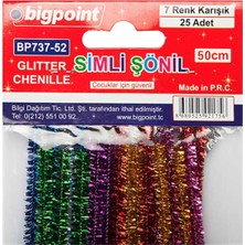 Bigpoint BP737-52 Simli Şönil 50 cm 7 Renk / 25'li Poşet