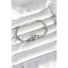 Inure Jewelry Gümüş Renk Pirinç Charm Bileklik