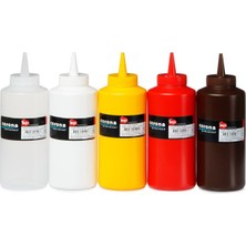 Bora Plastik Çikolata Sos Şişe Kapaklı 950 ml Kahverengi BO2108