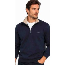 Lacoste Fermuar Yaka Regular Fit Lacivert
