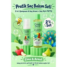 Childs Farm Elma ve Armut Özlü Avantajlı 2’li Saç Bakım Seti – Şampuan&saç Kremi+Kolay Tarama Spreyi