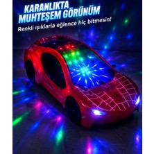 LRS Store Işıklı Sesli Çarp Dön Örümcek Adam Arabası 19 cm Oyuncak Spider Arabası