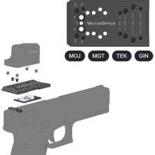 Vector Optics Glock® 4-In-1 Universal Dovetail Reddot Montaj Plakası / Reddot Ayağı (SCFRM-GK11)