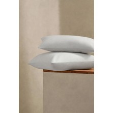 Evde Home %100 Pamuk Penye Fermuarlı Yastık Kılıfı – 2'li Paket |50X70 cm
