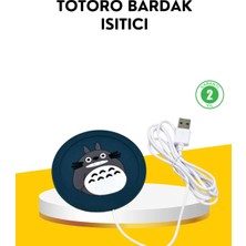 USB Isıtıcı Bardak Altlığı Totoro Desenli 45°–60° Sıcaklık Koruma