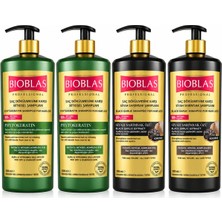 Bioblas Siyah Sarımsak + Saç Dökülmesine Karşı Phytokeratin Şampuan 1.000 ml 4 Adet