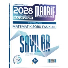 Kr Akademi Yayınları 2028 Maarif Modeli Üniversite Giriş Sınavı Ilk Oturum Matematik Soru Fasikülü Sayılar Özet Anlatımlı