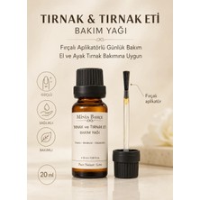 Minia Bahçe Tırnak & Tırnak Eti Bakım Yağı - %100 Doğal, Fırçalı Aplikatörlü, 20 ml