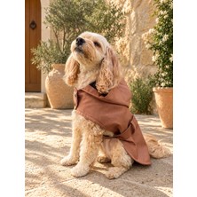Maia Studio Caramel Kapüşonlu Köpek Trençkot -Köpek Montu