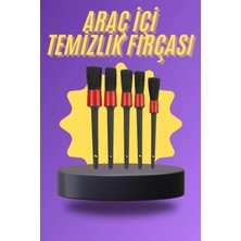 Akıllı Bayi 5 Parça Araç Içi Temizlik Fırçası Araç Içi-Dışı Temizleme Fırça Seti