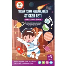 Lino Tekrar Tekrar Kullanılabilen Sticker Seti Space