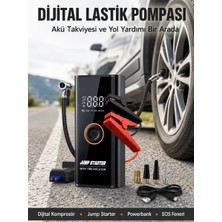 My Best Store Çok Fonksiyonlu Araç Yol Yardım Kiti Jump Starter ve Lastik Pompası Yeni Nesil